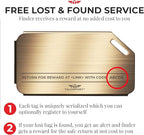 Heavy Duty Metal Luggage Tags for Suitcases| Indestructible Aluminum Travel Tag w/Steel Cable Loop & Smart Lost Bag Recovery,