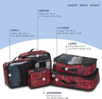 Marvel Spiderman 5-Piece Packing Cube Set - Spiderman, Ironman, Captain America - 5 Piece Packing Cubes Compression Travel Es