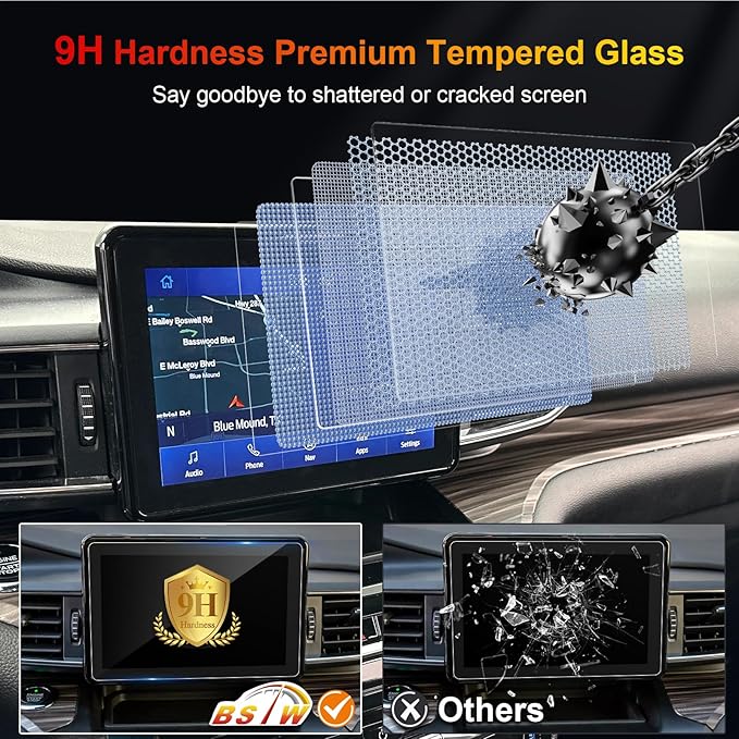 for 2020 Ford Explorer Screen Protector for 2020-2024 Explorer SYNC 3 8" Touchscreen for 2024 Ford Explorer SUV Accessories T