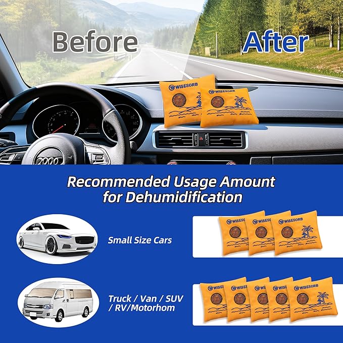 100gx5pcs Rechargeable Desiccant Packs for Storage, Reusable Dehumidifier Bags Visible Color Indicating Silica Gel Packets