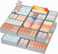 DIMJ Drawer Organizer Clothes Storage- 18 Pack Baby Dresser Organizer for Nursery, Foldable Closet Drawer Organizer Bins for 