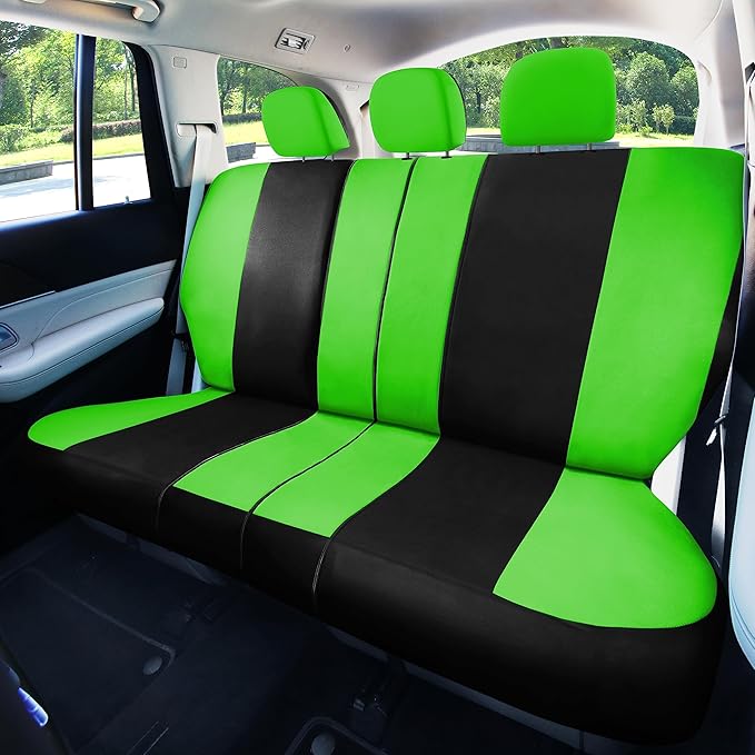 FH Group Car Seat Covers Full Set Cloth - Universal Fit,Automotive SeatCovers,Low Back Front SeatCovers,Airbag Compatible,Spl