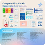 KeepGoing Travel First Aid Kit for Car, Home, Hiking, Camping and Outdoor Emergencies - First Aid Kit Travel Size TSA-Approve
