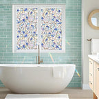 SOMWISE Rainbow Window Privacy Film,Heat Control,UV Blocking,Anti-Glare,Day & Night Privacy Protection & Decoration for Home, Bathroom,Glass Door,Static Cling,Renter-Friendly with Installation Tools