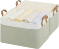 StorageWorks Storage Bins, Fabric Storage Bins for Shelves, Large Storage Baskets with Metal Frame, Closet Baskets and Bins w