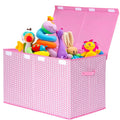 Mayniu Extra Large Toy Box Chest with Dividers, 120L Sturdy Toy Storage Organizer Bin Boxes Basket for Kids, Boys, Girls, Liv