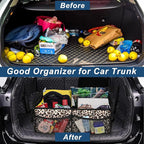 Deosk Car Trunk Organzier for suv,Car Organziers and Storage with 6 Big Pocket for Women/Men 50L Waterproof Polyester Trunk