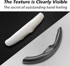 for Tesla 2017-2023 Model 3 and 2020-2024 Model Y Steering Wheel Cover Trim Interior Decoration Protection Accessories (M3/My-Black)