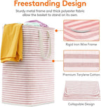 Lifewit 2 Pack Laundry Basket 80L Each, Collapsible Clothes Hamper with Reinforced Handles, Freestanding Waterproof Design fo
