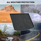 LASFIT Cargo Mat for KIA NIRO EV 2025 2024 2023 (Fit EV & Hybrid, Not Fit PHEV), All Weather TPE Custom Fit Easy Clean Car Trunk Mat for Kia NIRO EV 2023-2025 Cargo Liner, Black