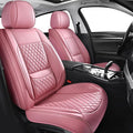 MIROZO Front Seat Covers Pink,2PCS Leather Seat Cover Full Coverage Car Seat Covers Automotive Seat Cover Protector Fit for C