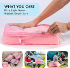 PFEYRPK Lightweight Compression Packing Cubes for Suitcases, Compressible Expandable Travel Packing Organizer with Clear Toil