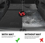 LASFIT Cargo Mat & Seatback Mat for Volkswagen Tiguan 2025-2026, Custom Fit All-Weather TPE Rubber Backrest & Trunk Mats for VW Tiguan Accessories, Waterproof, Easy to Clean, Black