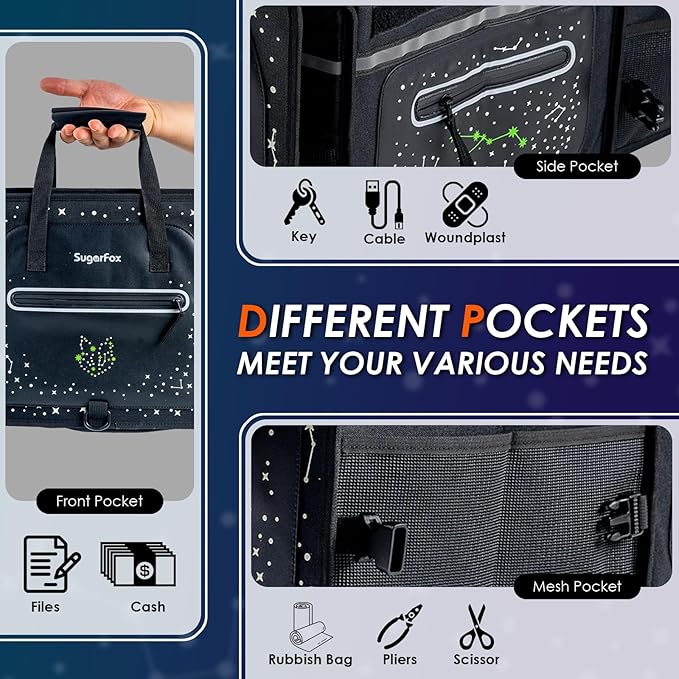 Car Trunk Organizer | Foldable, Waterproof | Trunk Organizer for SUV/Cars | Car Organizers & Storage - Car Accessories for Wo