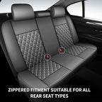 Car Seat Covers Full Set, Breathable and Waterproof Napa Leather Car Seat Cover, Interior Universal Fit for Cars, Sedans, SUV