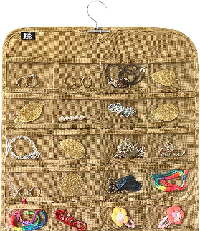 BB Brotrade Hanging Jewelry Organizer,Accessories Organizer,80 Pocket Organizer for Holding Jewelries