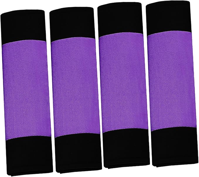 FH Group Flat Cloth Car Seat Covers Purple/Black