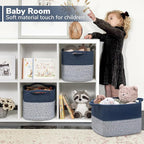 Goodpick Cube Storage Bins - Shelf Baskets for Towel Book Clothes, Closet Storage Bins for Office Woven Toy Basket for Shelve