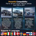 ANCEL FD700 Ford Lincoln Mercury OBD2 Scanner, Full System Automotive Car Code Reader with All Functions, Including Battery