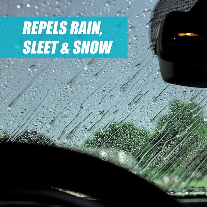 Invisible Glass 91184-6PK Clean & Repel – Aerosol Glass Cleaner and Rain Repellent, Cleans Exterior Windshields, Repels Rain,