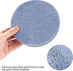 Buffing Polishing Pads, 7Pcs 5.5 Inch 140mm Face for 5Inch 125mm Backing Plate, Car Compound Buffing Sponge Pads and Woolen Pads Cutting Polishing Pad Kit for Car Polishing and Waxing