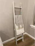 Blanket Ladder 5 Foot Fully Assembled | 60 Inch Rustic Reclaimed Wood Ladder for Blankets, Quilts, Towels, Throws, Decorative
