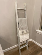 Blanket Ladder 5 Foot Fully Assembled | 60 Inch Rustic Reclaimed Wood Ladder for Blankets, Quilts, Towels, Throws, Decorative