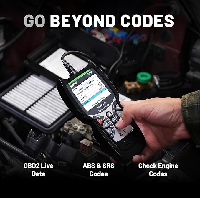 INNOVA 5310 OBD2 Scanner - ABS & SRS Code Reader, Check Engine Light Diagnostic Tool with Battery Test, Oil Reset, Live Data -