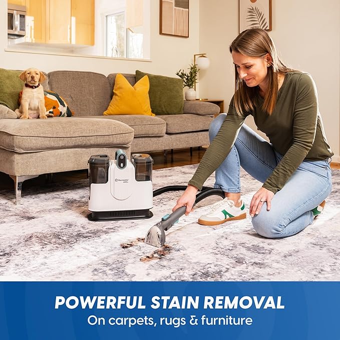 Vacmaster 600 Series 24V Cordless Portable Carpet & Upholstery Spot Cleaner Machine, 16Kpa Power Suction, with Hose Cleaning 