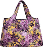 allydrew Large Foldable Tote Nylon Reusable Grocery Bags, 5 Pack