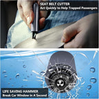 Car Safety Hammer Window Breaker and Seat Belt Cutter, Multi-Function Car Emergency Escape Tool Life-Saving Emergency Artifac