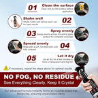 Anti Fog Spray for Glass & Windshield Defogger – 24H Long Lasting Prevention for Car, Mirrors, Windows, Goggles, Shower Door 
