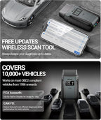 XTOOL Anyscan A30M OBD2 Scanner Kit, 2026 Wireless Bidirectional Scan Tool with Free Updates, 26 Resets, Live Data, All System