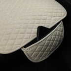 West Llama Linen Car Seat Covers,Bottom Seat Covers for Cars Include 2 Piece Front Driver Seat Pad Mat Universal Fits 90% Veh