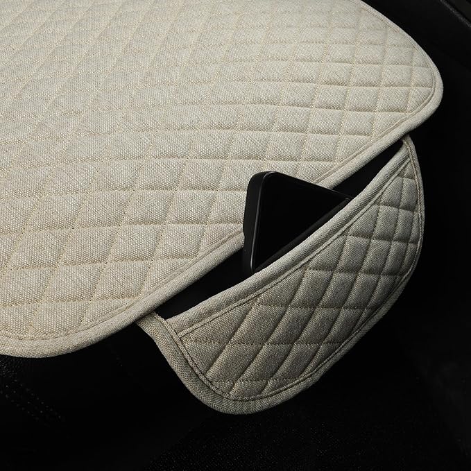 West Llama Linen Car Seat Covers,Bottom Seat Covers for Cars Include 1 Rear Bench Cover Universal Fits 90% Vehicles,SUVs,Cars