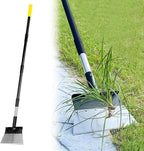 Garden Flat Shovel, Heavy Duty Multifunctional Cleaning Shovel with 60" Adjustable Long Handle, Metal Floor Scraper Tool for Weeding, Scraping, Ice & Snow Removal, Driveway, Sidewalk, Garden, Outdoor