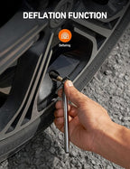 AstroAI Pencil Tire Pressure Gauge 2 Pack (10-75PSI, 10-120PSI ±2% Span), Valve Caps with Case, Stainless Steel Body, and Metal Made Nozzle 3 Measurements for Cars, Bikes, Vehicles, Pickups