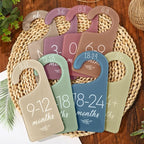 Whaline Acrylic Baby Closet Dividers Boho Hanging Acrylic Infant Clothes Hanger separators Baby Closet Organizers Thicken Bab