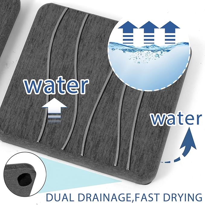 3PCS Water Absorbing Stone Tray, Fast Drying Stone Sink Tray, Stones Soap Trays, Water Absorbent Diatomite Trays, Diatomite C