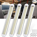 CT CAPETRONIX 12v Led Light Bar Strip, 80leds 1200LM 6.5W DC 12 Volt Led Strip Lights Fixtures with Switch, Enclosed Trailer Lights for RV Interior, Van, Truck Lorry, Camper, Boat, Caravan (4Pcs)