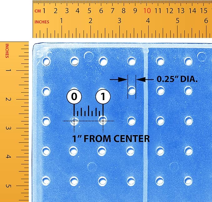 Azar Displays 900945-BLU The DIY Multi-purpose 70-piece Pegboard Wall Organizer Kit with Two Panels and Accessory Assortment,