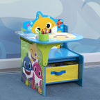 Baby Shark Chair Desk with Storage Bin - Ideal for Arts & Crafts, Snack Time, Homeschooling, Homework & More by Delta Childre