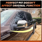 ACLONG Chrome Tow Mirror Cover Caps Left Driver Side & Right Passenger Side Rearview Side Mirror Covers Fit for Ford F150 2015 2016 2017 2018 2019 2020-1 Pair