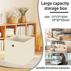 13 inch cube storage bins,collapsible fabric storage cubes Decorative storage basket,apply to clothes organizer box,shelves i