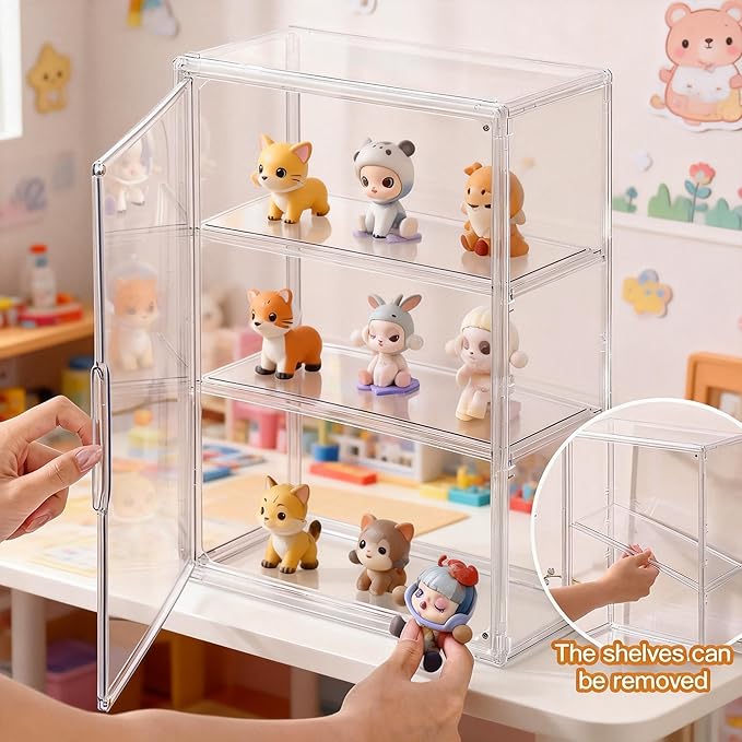Wall Mount Adhesive Medicine Cabinet,Waterproof Small Bathroom Wall Cabinet with Detachable Partitions,Self Adhesive Farmhous