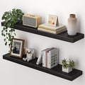 Heimlove Floating Shelves for Wall 32 Inch,Mounted Storage Wood Shelves with Invisible Brackets Hanging Shelf for Bedroom Liv
