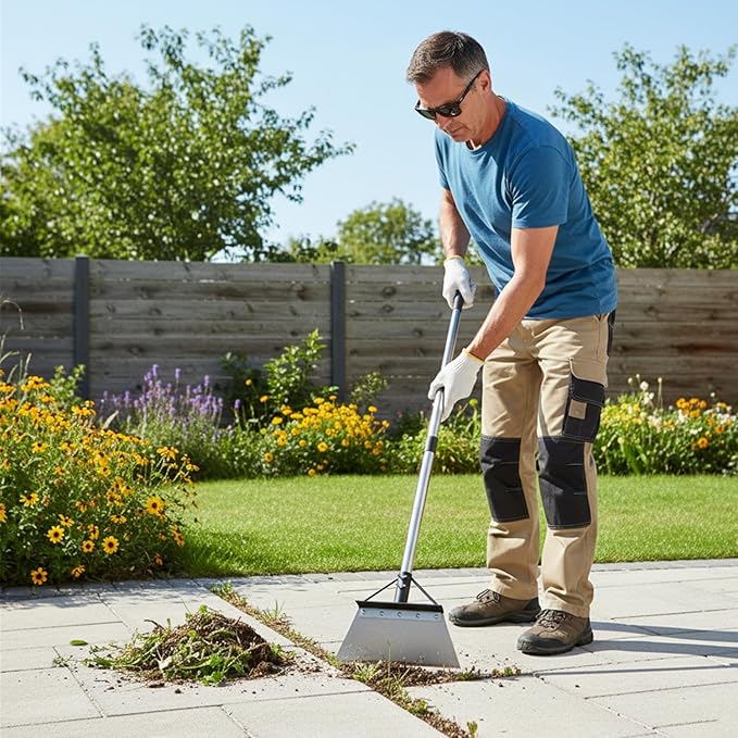 Garden Flat Shovel, 60in Heavy Duty Multi-Purpose Cleaning Shovel, Floor Scraper, Snow Shovel, for Trimming Lawn Edges, Removing ice and Snow, and Cleaning The Ground
