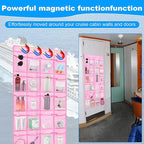 CTTZCKJ Over The Door Organizer For Cruise Ships|Magnetic Door Organizers with 24-Pocket for Cruise Ship|55"x21"|Cruise Over 