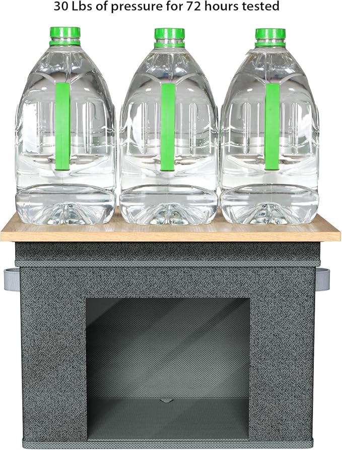 Univivi Foldable Fabric Storage Boxes Large Storage Bins with Lids [4-Pack] Collapsible Storage Cubes Organizer Containers Or
