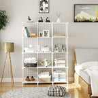 AWTATOS Wire Cube Storage Organizer, Closet Organizers and Storage, Metal 12 Cube Storage Shelves Bookshelf, Portable Closet 